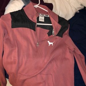 VSPink Half Zip, Blush | Size SMALL